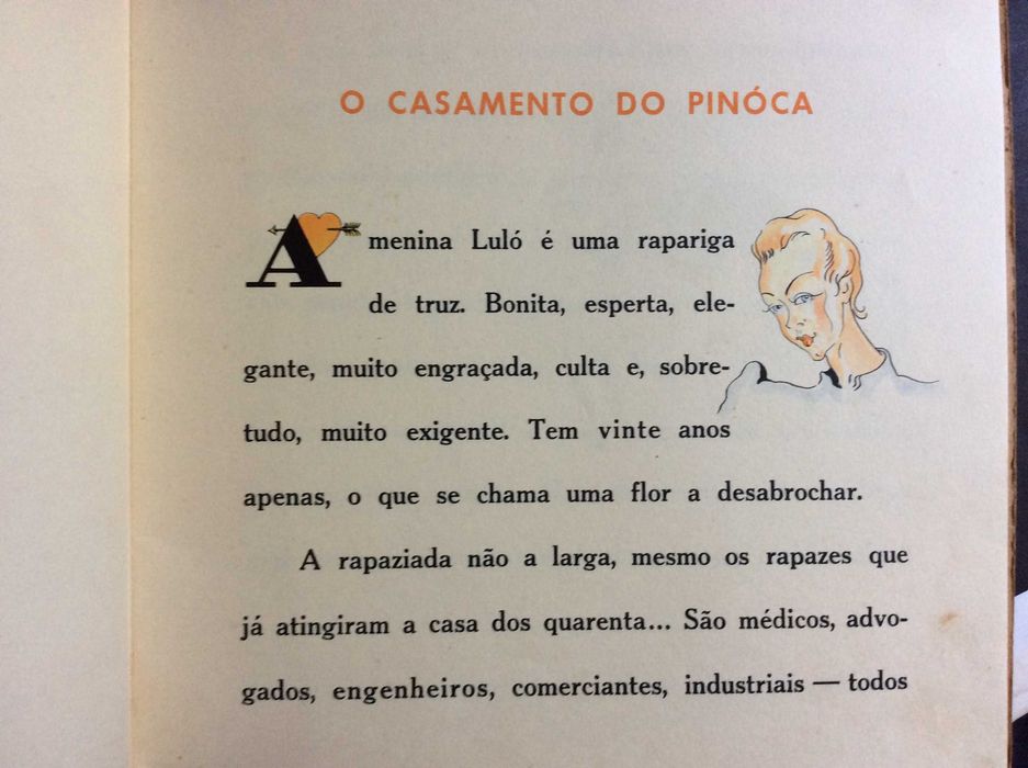O Casamento do Pinóca. Texto de Alberto Correia. Raro