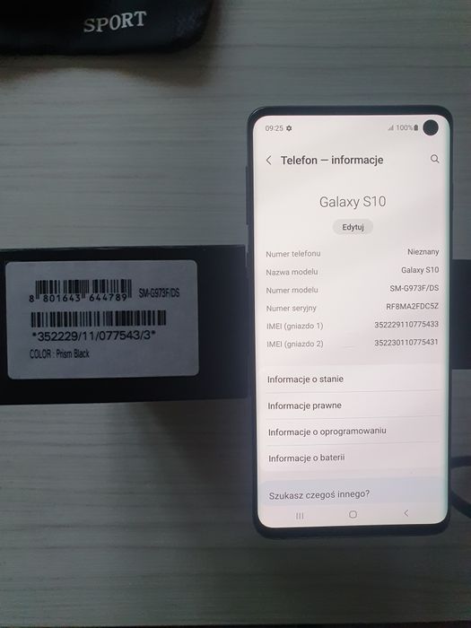 Samsung galaxy S10 JAK NOWY
