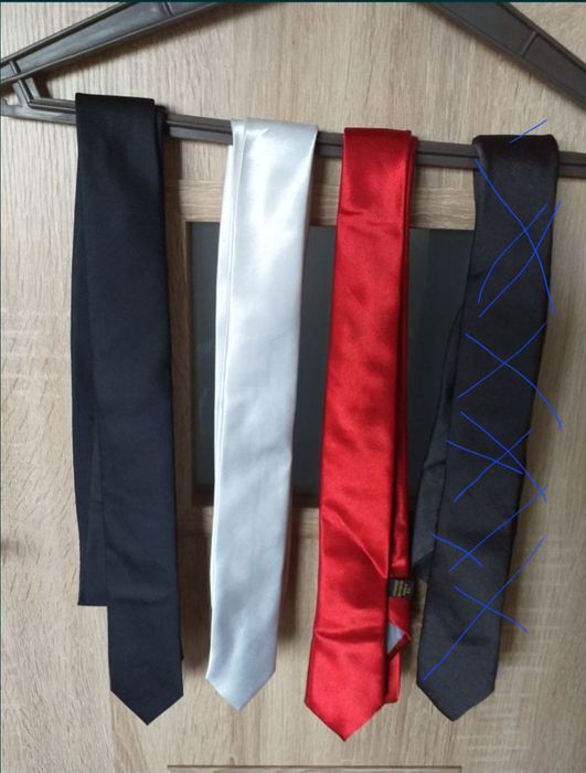 Ekskluzywne 3 krawaty męskie moda ślubna  .