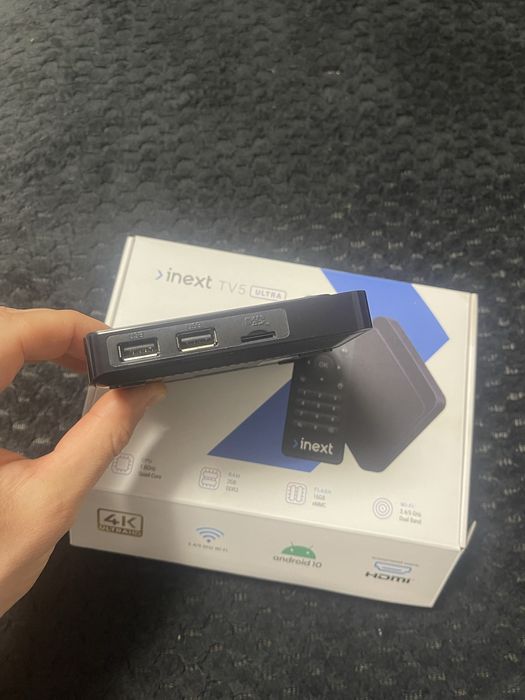 Смарт приставка для телевизора. INEXT TV 5 ULTA