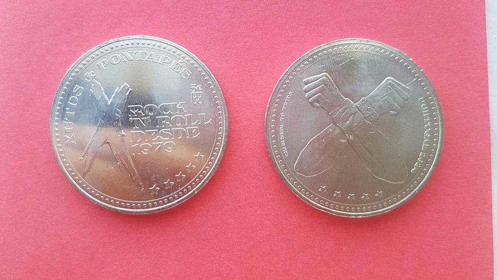 Moeda Comemorativa Xutos & Pontapés CuNí Normal