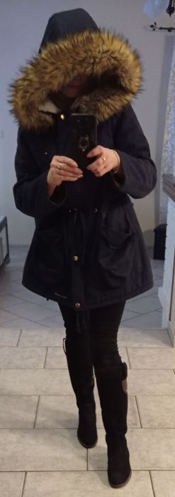 Kurtka zimowa granatowa r.L