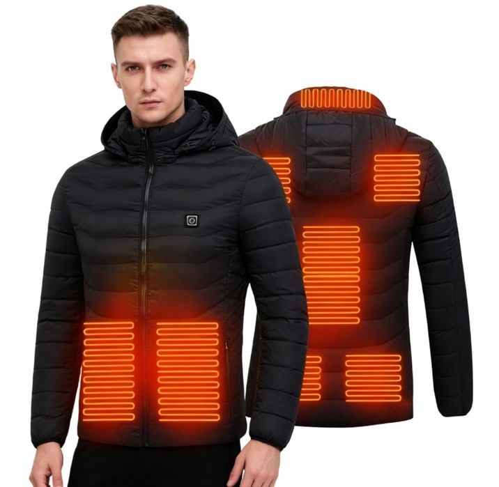 Kurtka pikowana podgrzewana 10 stref grzewczych rozmiar S