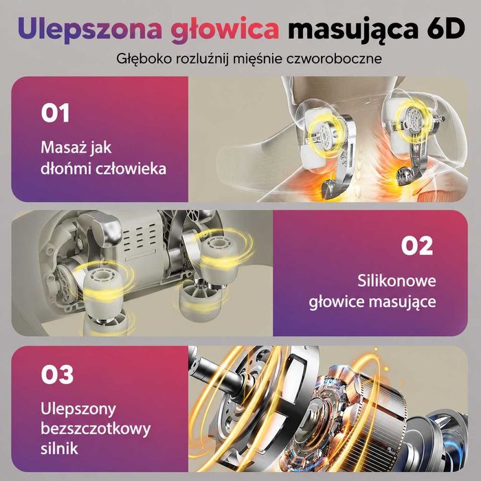 Masażer Szyi Arboleaf 6D Shiatsu | Bezprzewodowy | Podgrzewanie | 3 Tryby