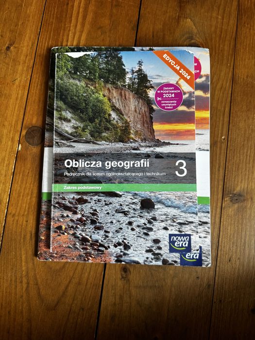 Oblicza geografii 3 + wypełnione karty pracy nowa era zakr. Podstawowy