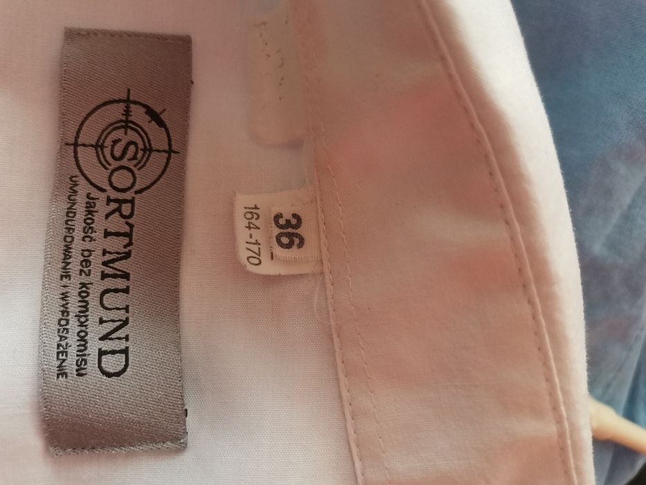 Biała koszula SW krótki rękaw 36/164-170