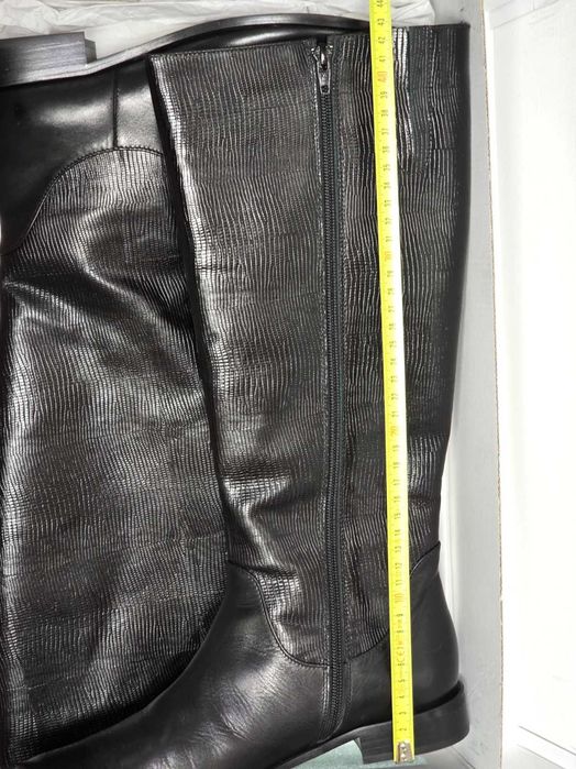Buty skórzane damskie (kozaki) 7 MIL, r.41 - nowe