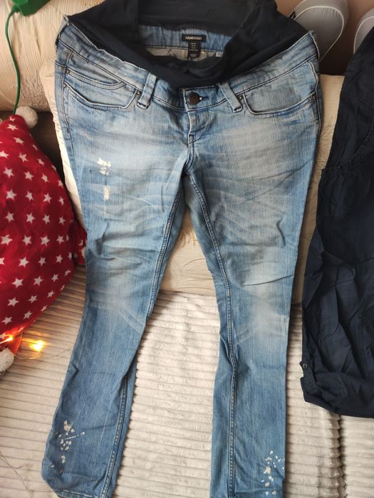 Spodnie ciążowe h&m MAMA 40 jeans