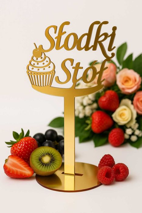 Tabliczka Na Stół Informacyjna Słodki Stół Dekoracje Weselne