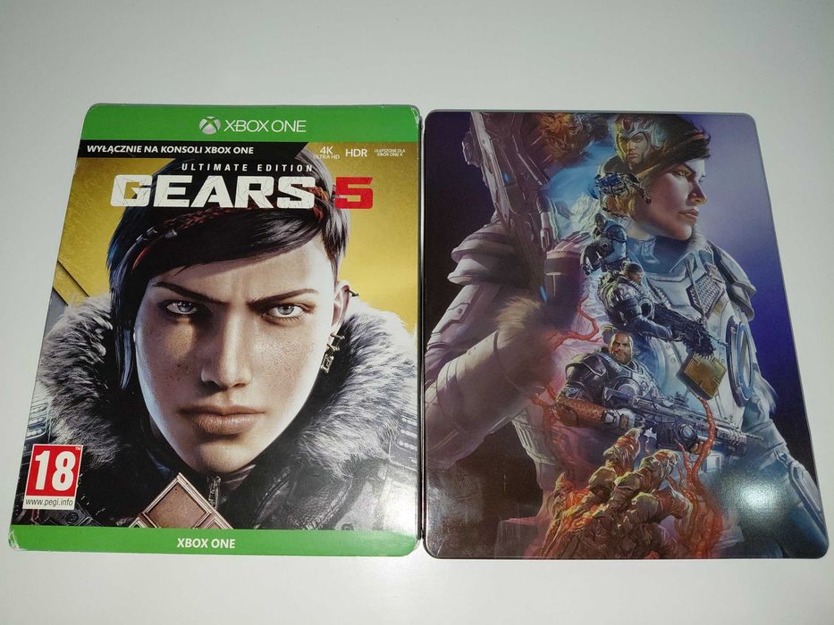 xbox one GEARS OF WAR 5 STEELBOOK PL po polsku, gra na płycie 1-3 grac
