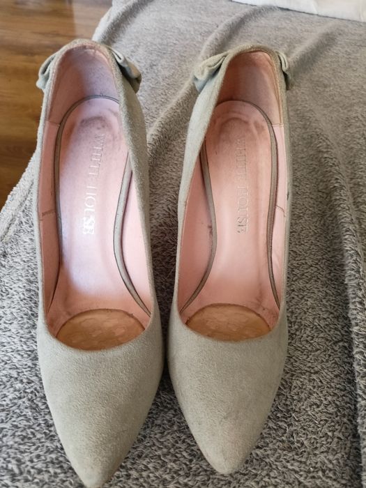 Szpilki damskie szare hammer