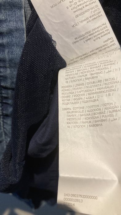 Vestido de ganga Chicco de manga comprida, para 4 anos