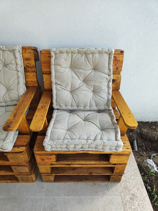 Conjunto  jardim em paletes