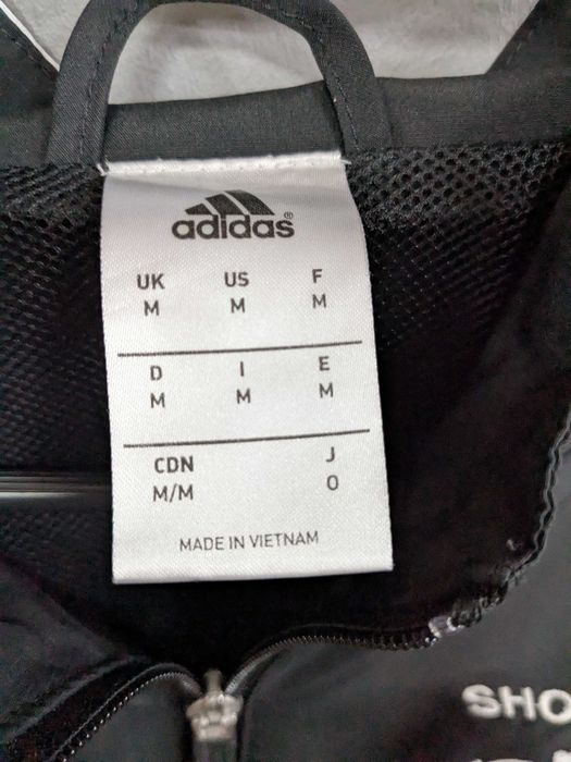 Adidas bluza treningowa wiatrówka czarna rozm. M