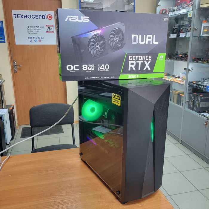 Ігровий комп'ютер Ryzen 5 5600/32Gb/Asus RTX 3060ti/на гарантії