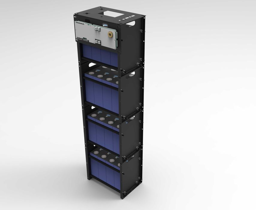 Корпус 4 поверхи відкритий з панеллю 280-16S для комірок LiFePo4