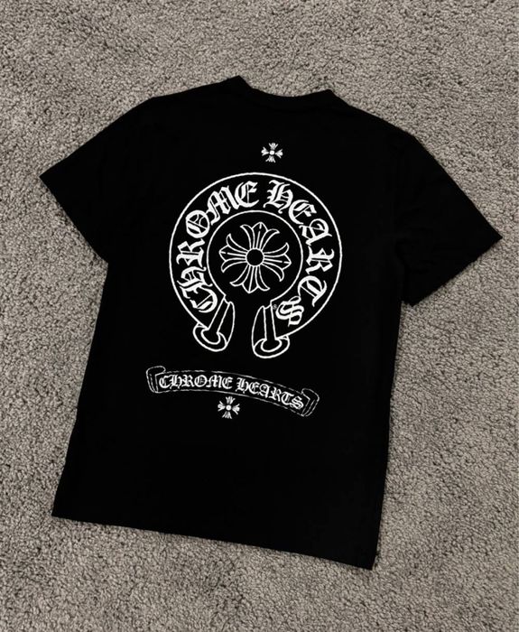 Футболка чоловіча/чорна /Хром Хартс/chrome hearts/HROME HEARTS/Хром