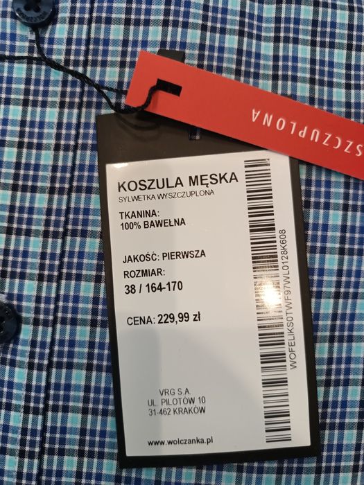 Nowa koszula męska Wólczanka