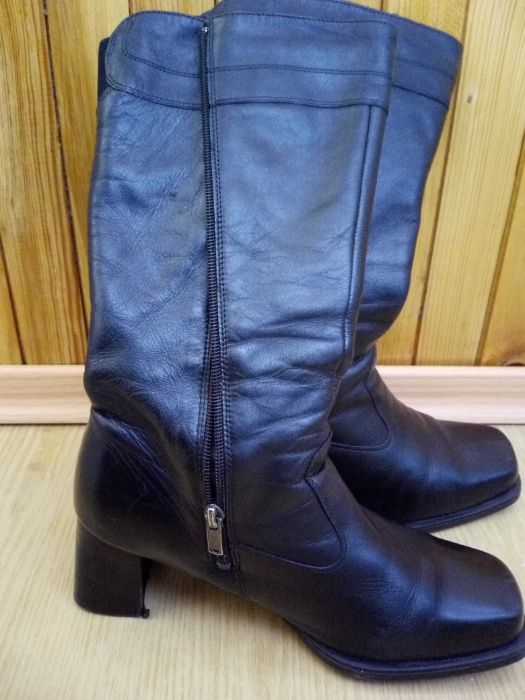 Сапоги JANITA.Нутуральная кожа.Мade in Finland. Размер:41 (по стельке