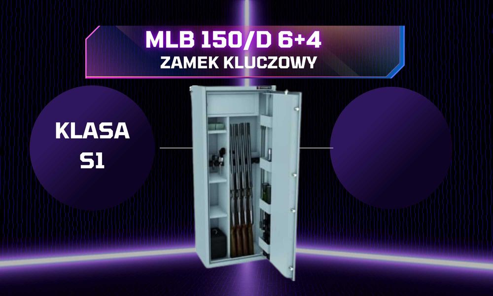 10 luf demontowalne wnętrze szafa na broń sejf S1 zamek kluczowy