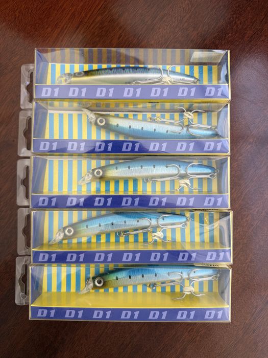 D1 Minnows – Azul Metálico 3D – Ação Realista – Novos e Selados