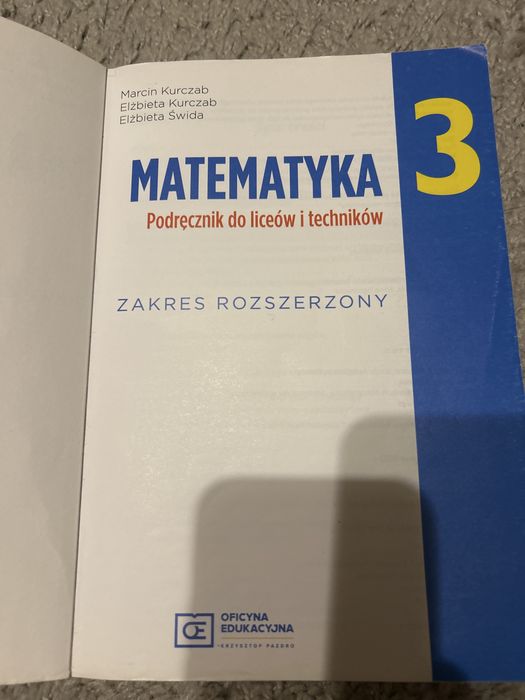 Matematyka 3 podrecznik dla liceow i technikow