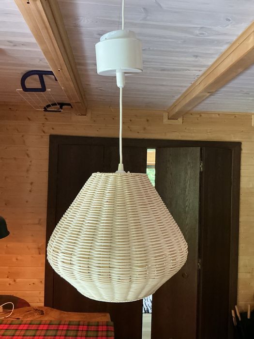 Lampa wisząca IKEA BOHO – pleciona, stan idealny