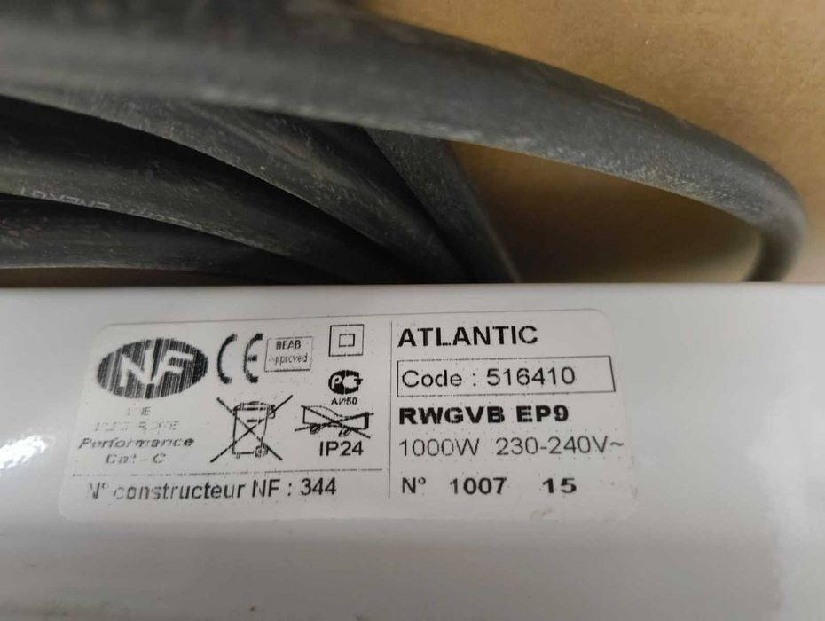 Radeador Atlantic Tatou Bath 1000W (2 Unidades) (PREÇO NEGOCIÁVEL)