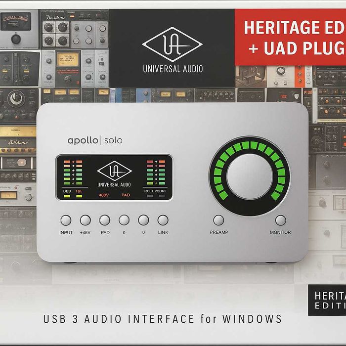 Apollo Solo USB Heritage Edition з плагінами UAD