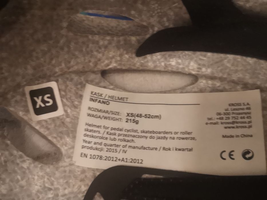 Kask Kross infano xs