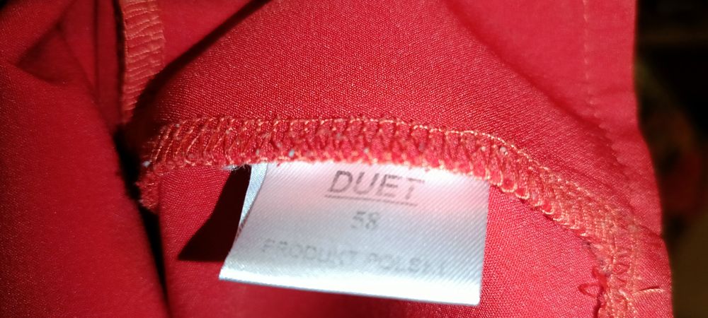 Czerwony żakiet Modne Duże Rozmiary, r. 58, nowy bez metki.