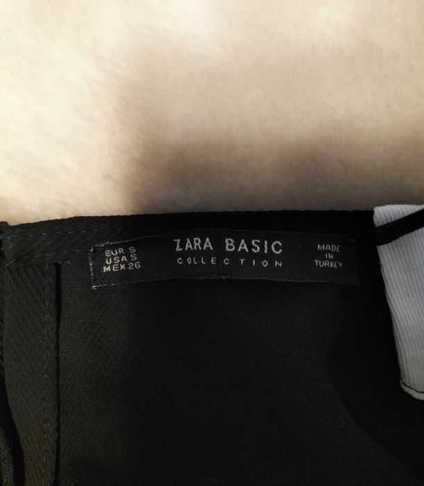 Macacão preto/branco, tam. S, Zara