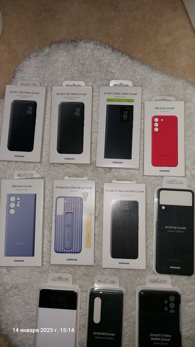 Чехол Samsung оригинал  Note s21 22 24Ultra Fold Flip A 32 52 53 s21fe