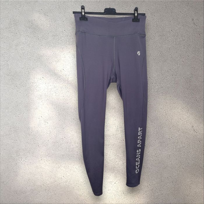 Szare getry damskie sportowe legginsy oceans apart