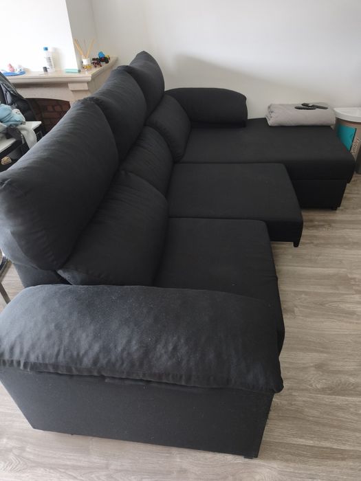 Vendo sofá preto