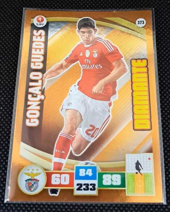Gonçalo Guedes Rookie Card - Panini Adrenalyn XL - Diamante - 2015