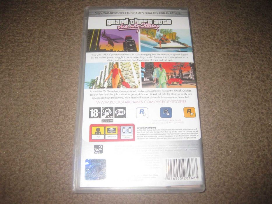 Jogo para a PSP "Grand Theft Auto: Vice City Stories"