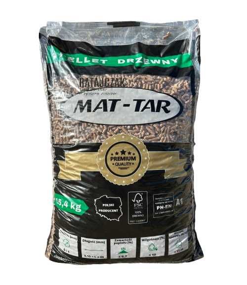 NAJLEPSZY Pellet Drzewny OPAŁ Ekologiczny MAT-TAR 15,40 kg
