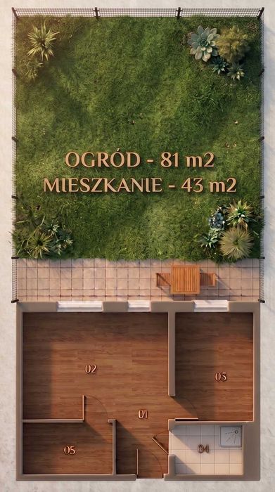 Nowe mieszkanie z dużym ogrodem. 2 osobne pokoje - Kraków, Podgórze Duchackie ul. Szpakowa. Prywatnie