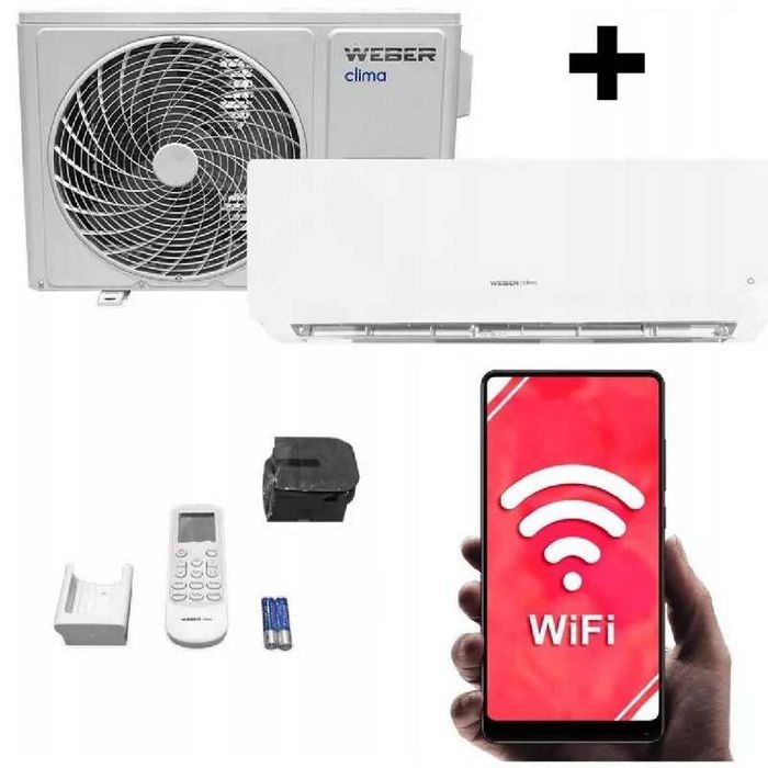 Klimatyzator ścienny WEBER CLIMA Q 2,6 kW + WiFi + 4D PROMOCJA