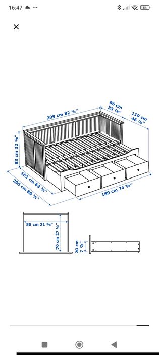 Łóżko IKEA Hemnes