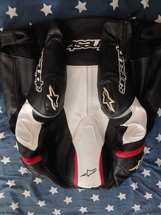 Casaco moto couro alpinestars gp pro