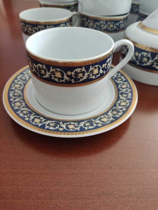 Serwis kawowo herbaciany Lubiana porcelana