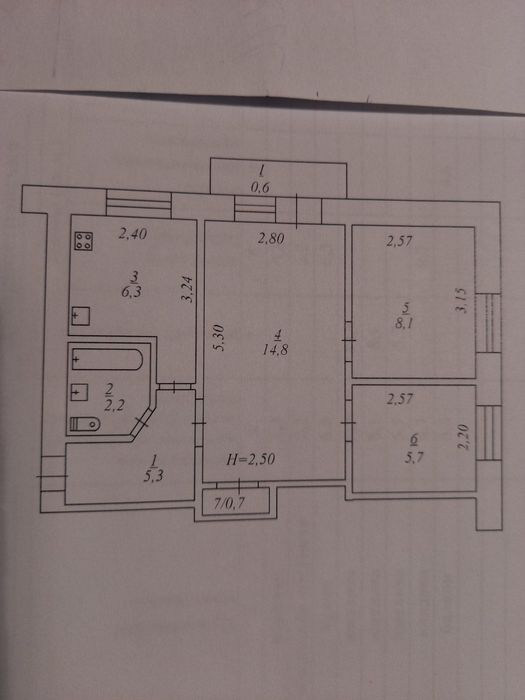 Продаю 95 квартал 3х кімн. кв. без торгу
