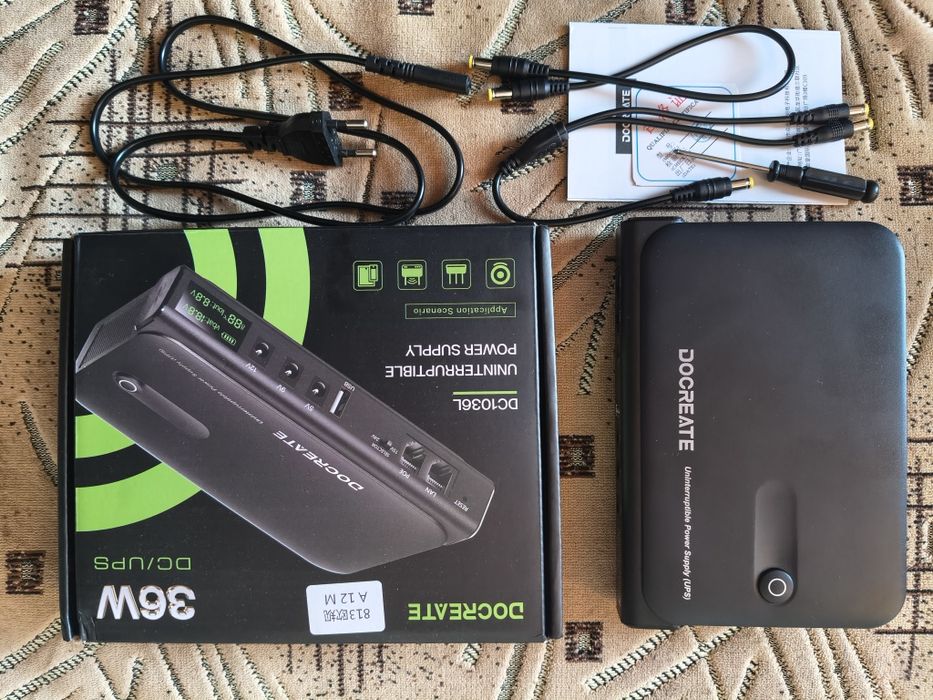 ИБП UPS для роутера DOCREATE DC1036L 36Вт
