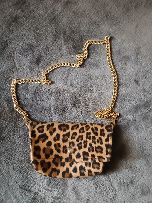 Torebka mała w panterkę