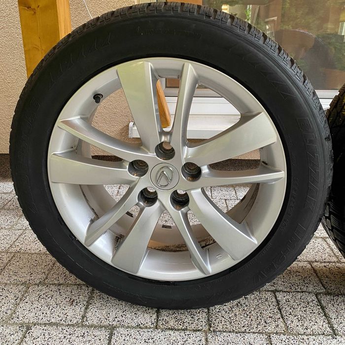 Oryginalne felgi Lexus 18" 5x120 + Bridgestone Blizzak 235/50 R18