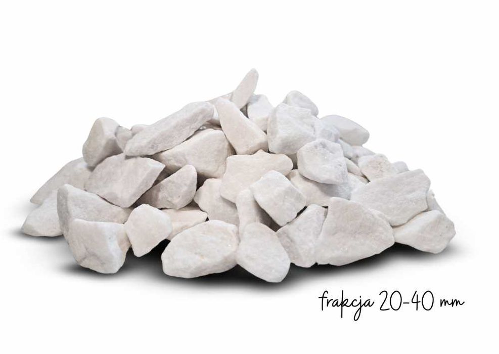 grys biały, grysik do ogrodu jak Thassos, White Angel