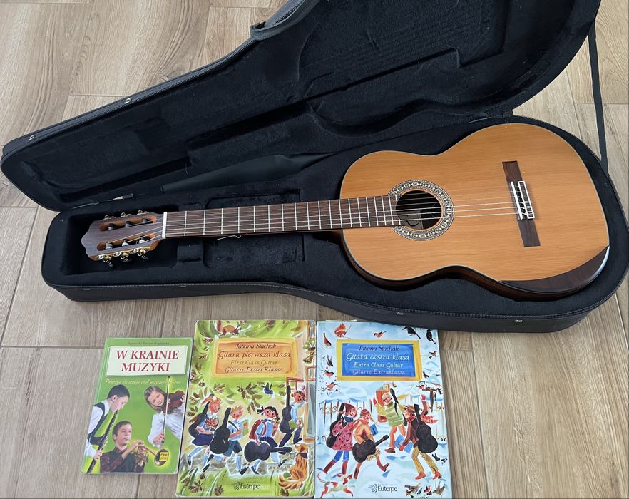 Gitara klasyczna 4/4 Kantare Dolce C dur + futerar i ksiazki