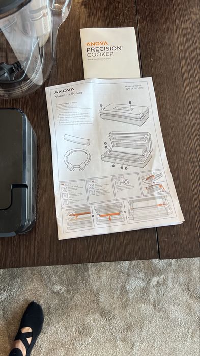 Sous vide e seladora nova